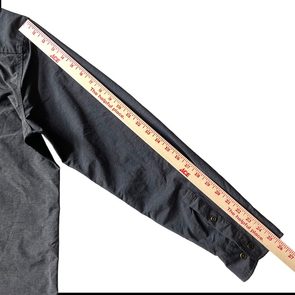 Swiss Tech Mens Charcoal L/S Button Shirt M 38-40 Style# SM48Y120 - Picture 10 of 13